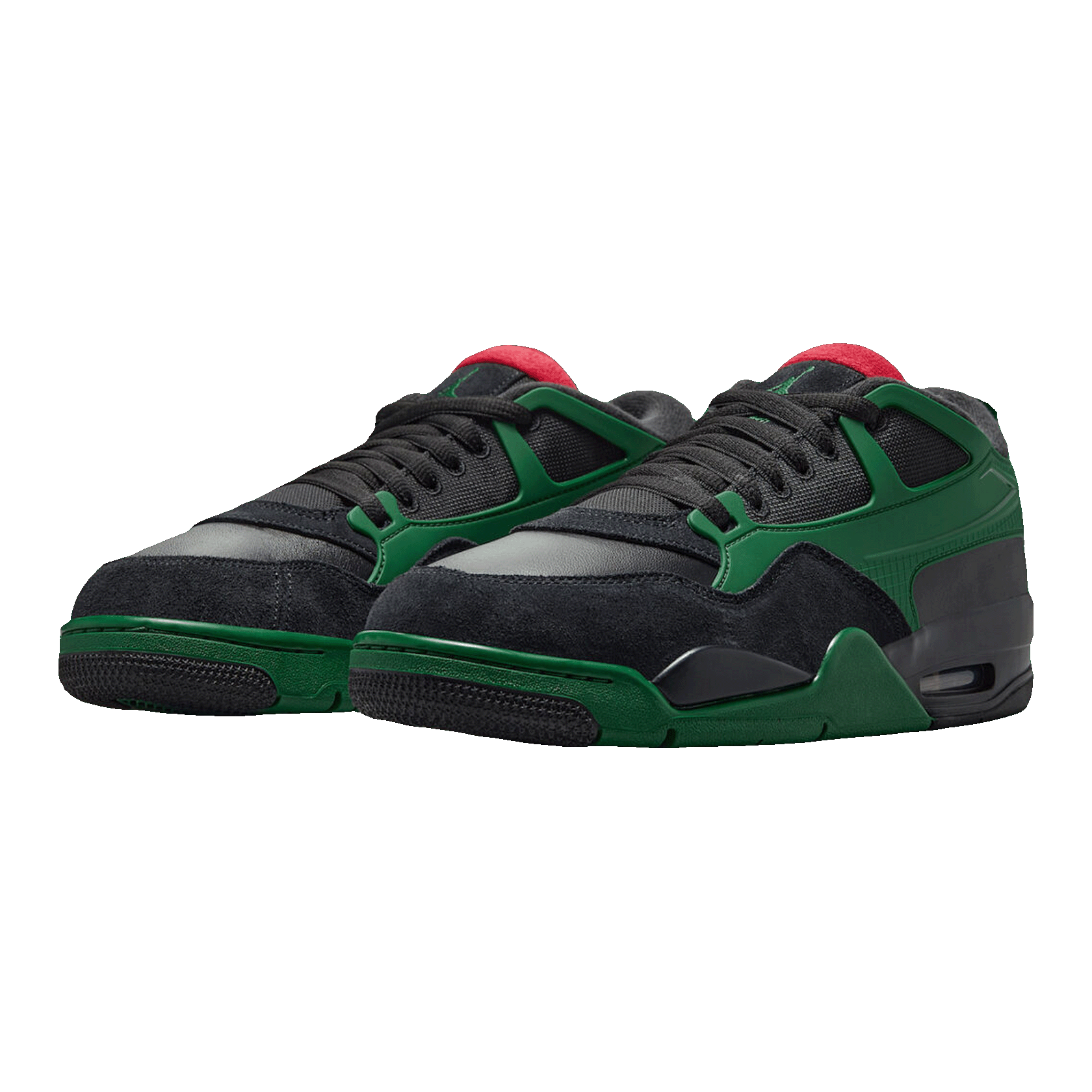 Nike Air Jordan 4 RM Black Gorge Green University Red Side