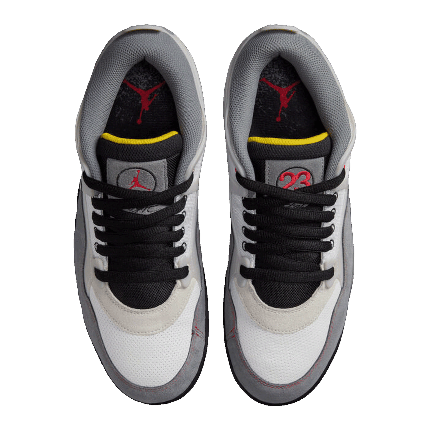 Nike Air Jordan 4 RM Premium White Black Smoke Grey Fire Red (GS) Oben