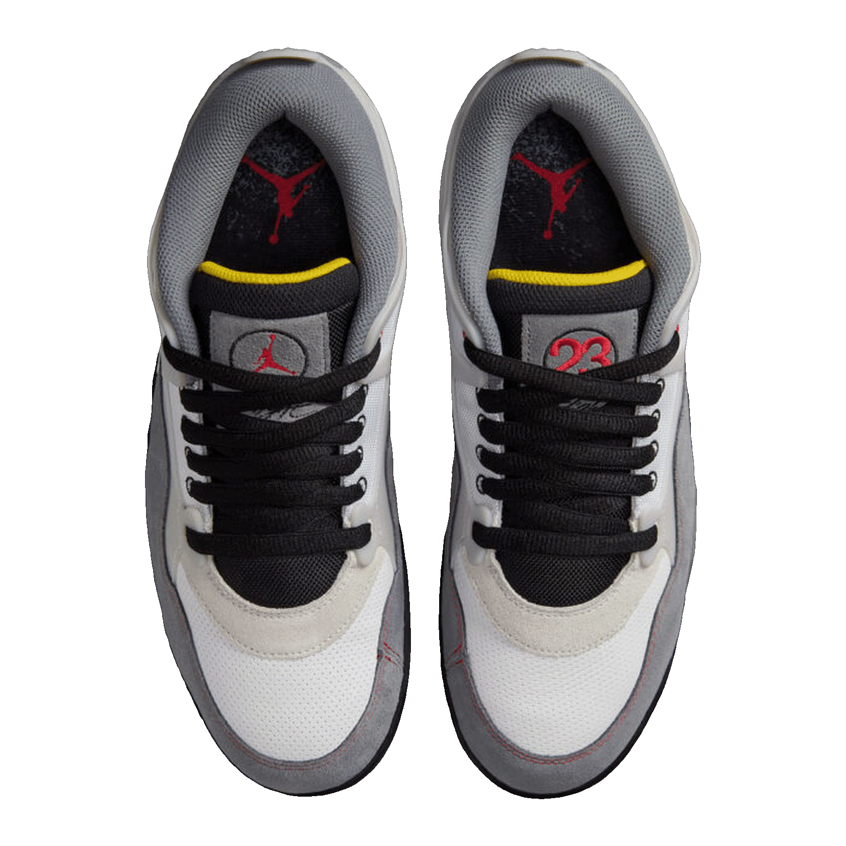 Nike Air Jordan 4 RM Premium White Black Smoke Grey Fire Red (GS) Oben