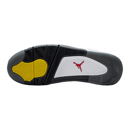 Nike Air Jordan 4 RM Premium White Black Smoke Grey Fire Red (GS) Sohle