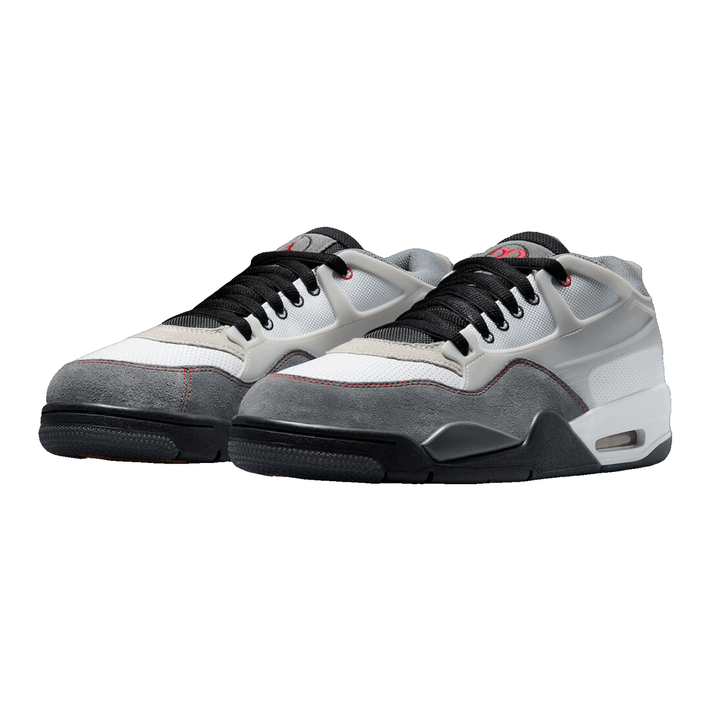 Nike Air Jordan 4 RM Premium White Black Smoke Grey Fire Red Side
