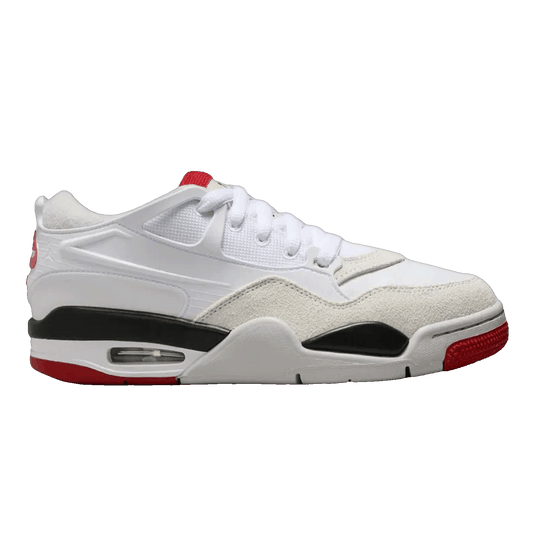Nike Air Jordan 4 RM White Black Neutral Grey Varsity Red (GS)