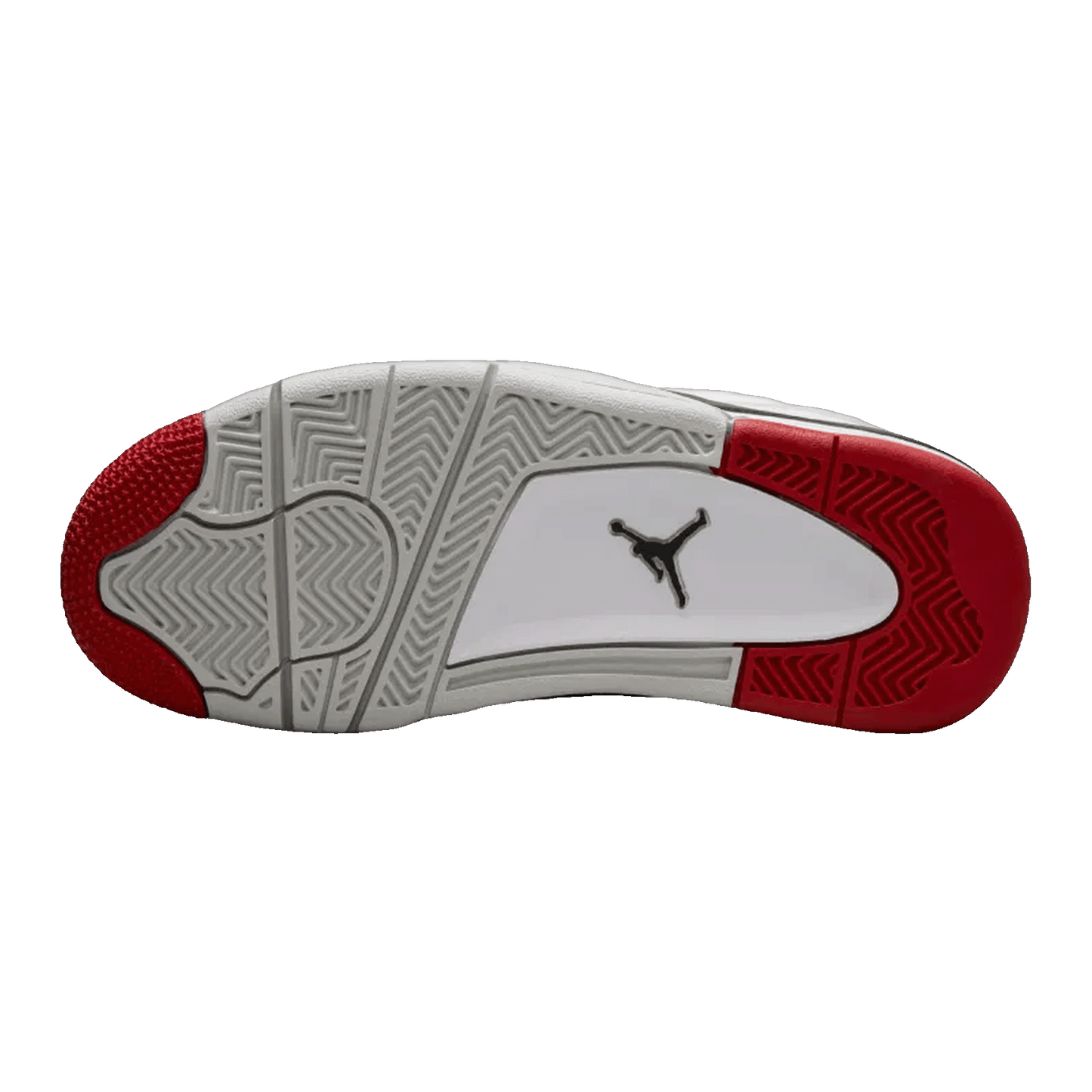 Nike Air Jordan 4 RM White Black Neutral Grey Varsity Red (GS) Sohle