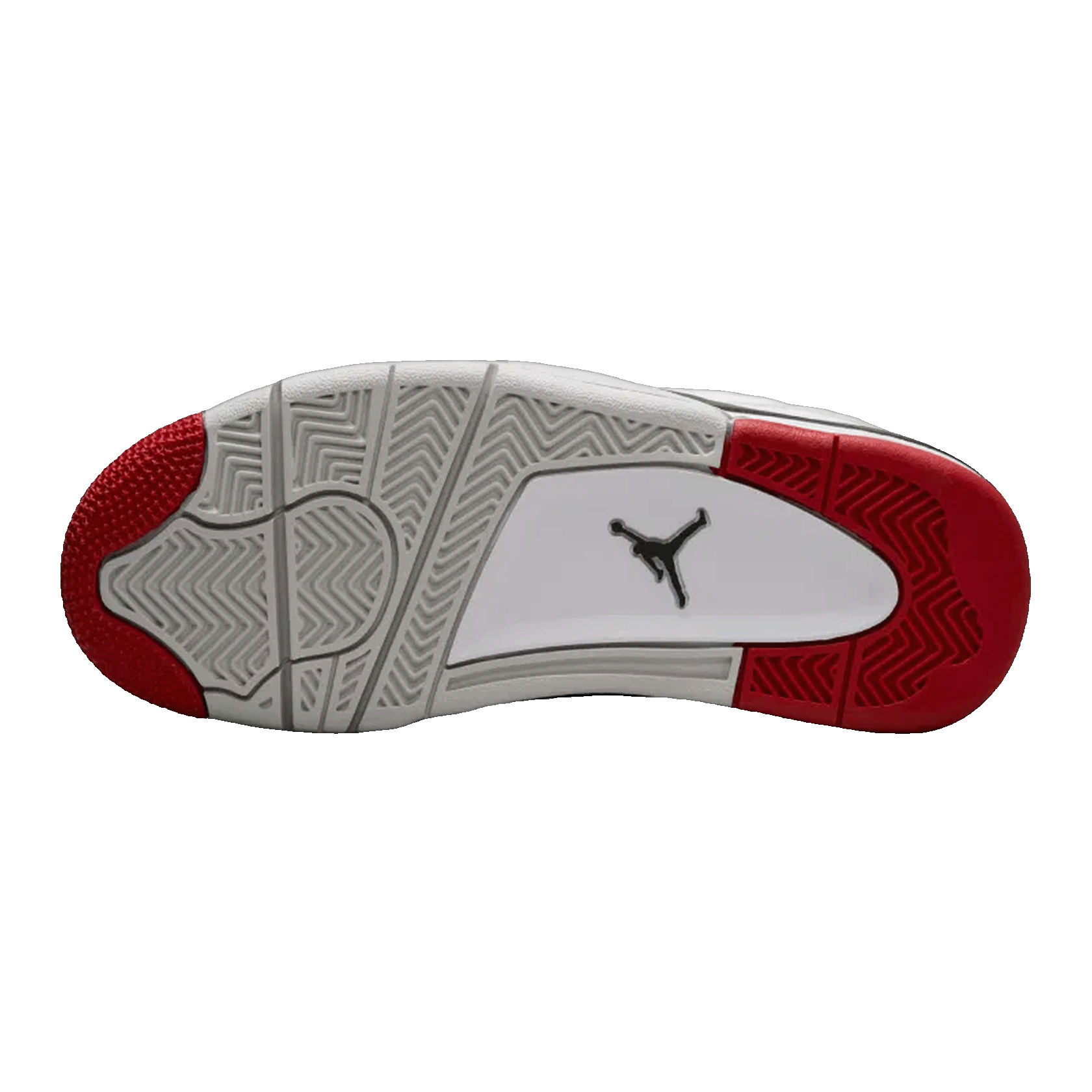 Nike Air Jordan 4 RM White Black Neutral Grey Varsity Red (GS) Sohle