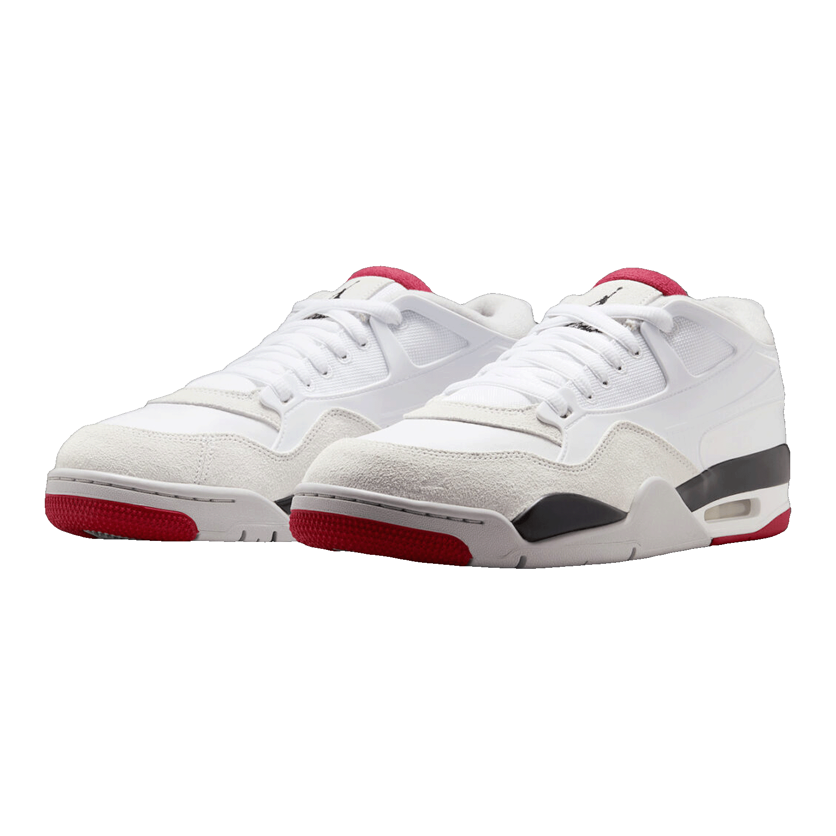 Nike Air Jordan 4 RM White Fire Red Side