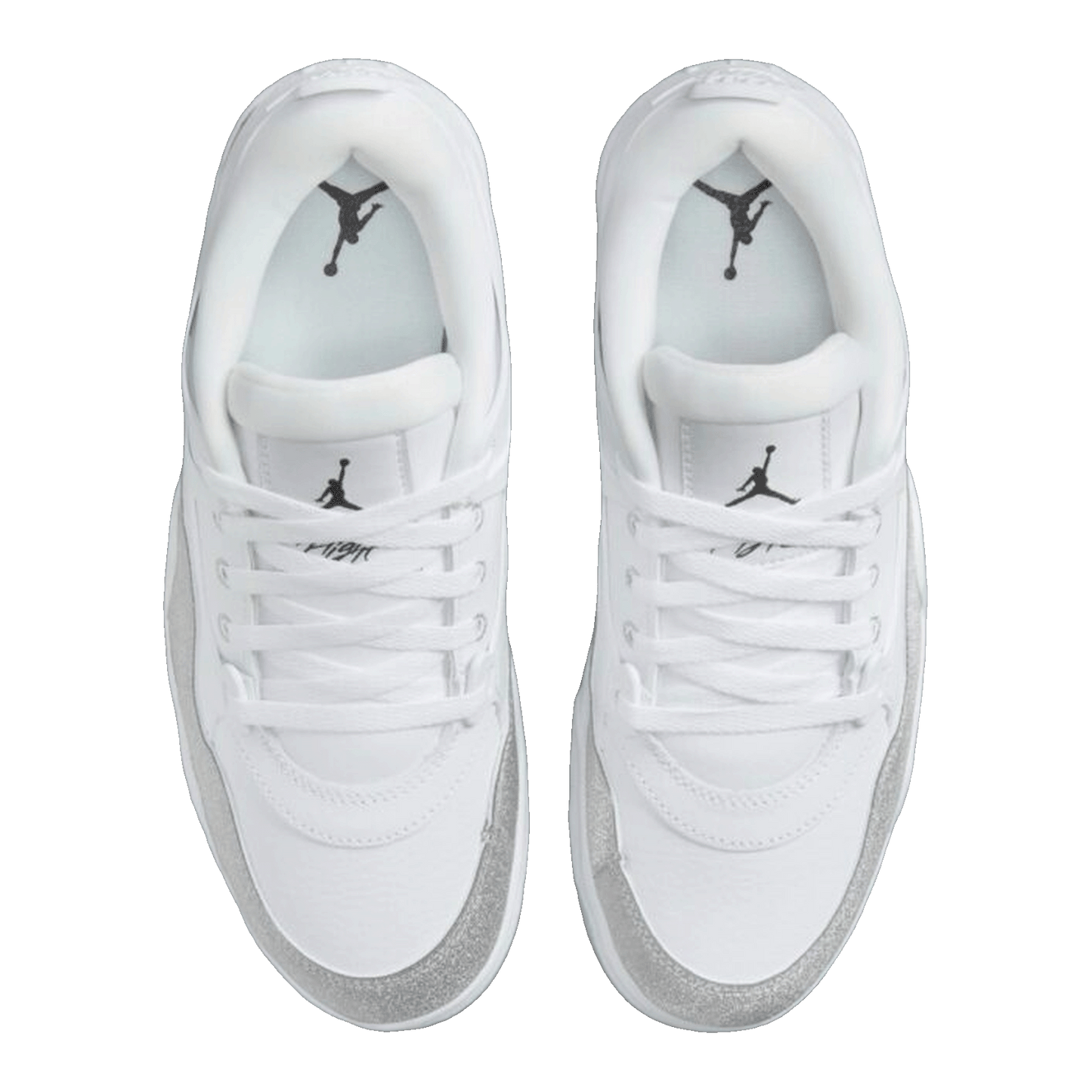 Nike Air Jordan 4 RM White Metallic Silver (W) Oben