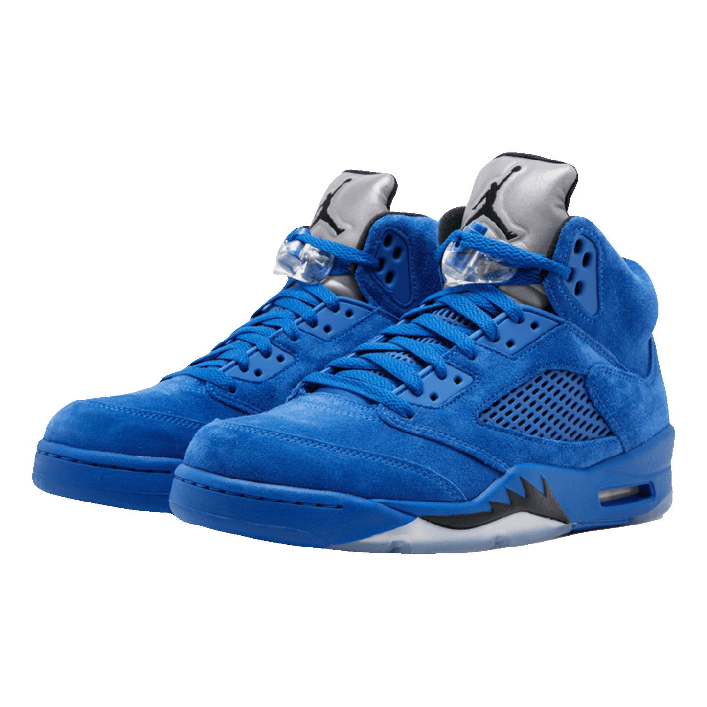 Nike Air Jordan 5 Retro Blue Suede Side