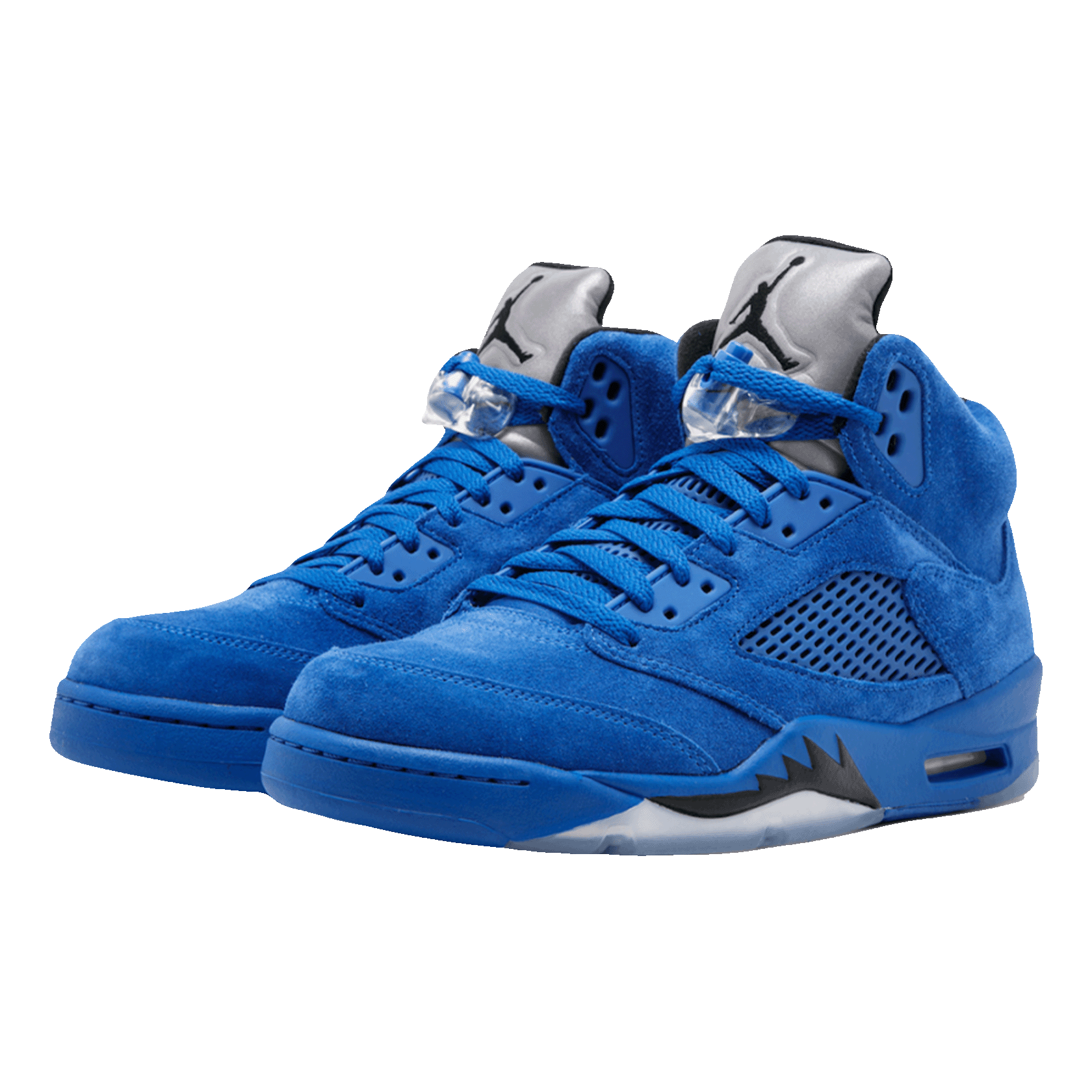 Nike Air Jordan 5 Retro Blue Suede Side