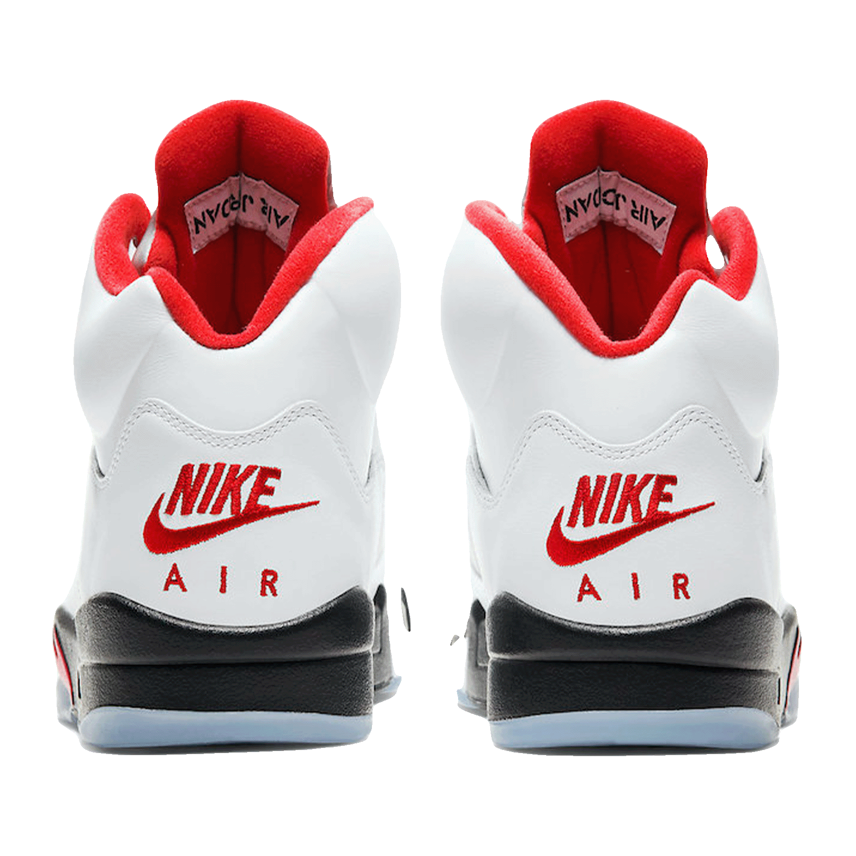 Nike Air Jordan 5 Retro Fire Red Silver Tongue (2020) Back