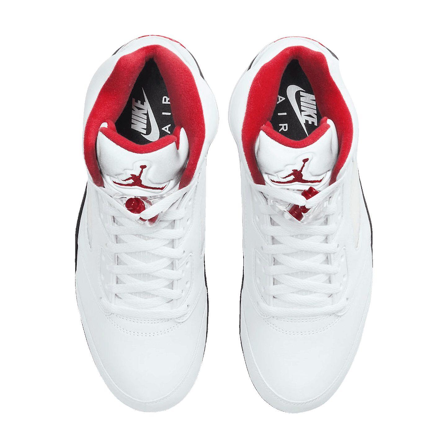 Nike Air Jordan 5 Retro Fire Red Silver Tongue (2020) Oben