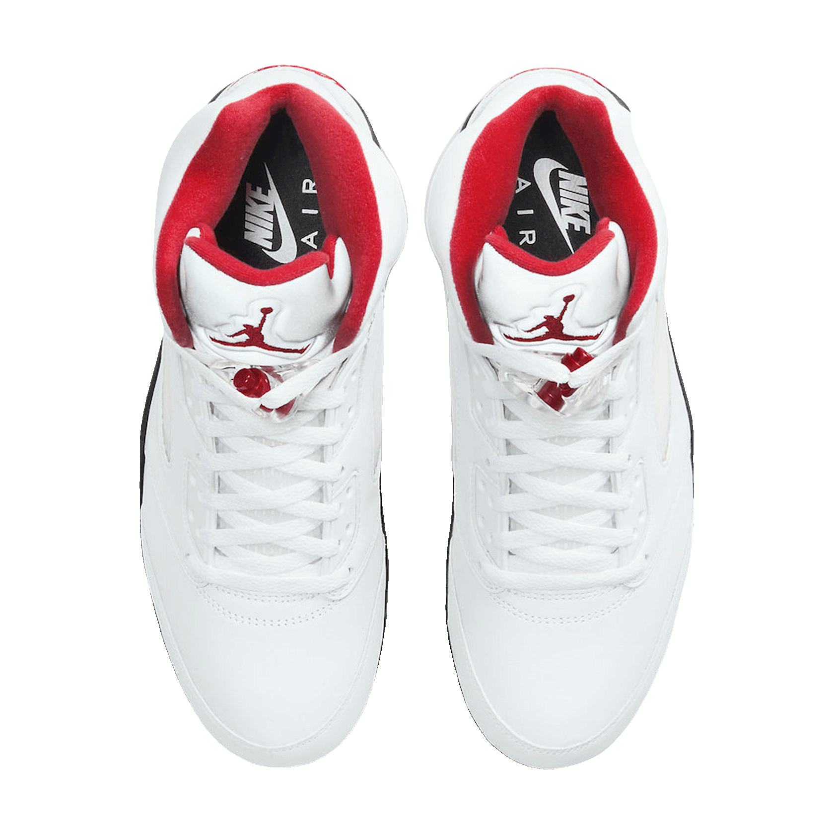 Nike Air Jordan 5 Retro Fire Red Silver Tongue (2020) Oben