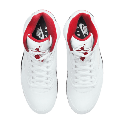 Nike Air Jordan 5 Retro Fire Red Silver Tongue (2020) Oben