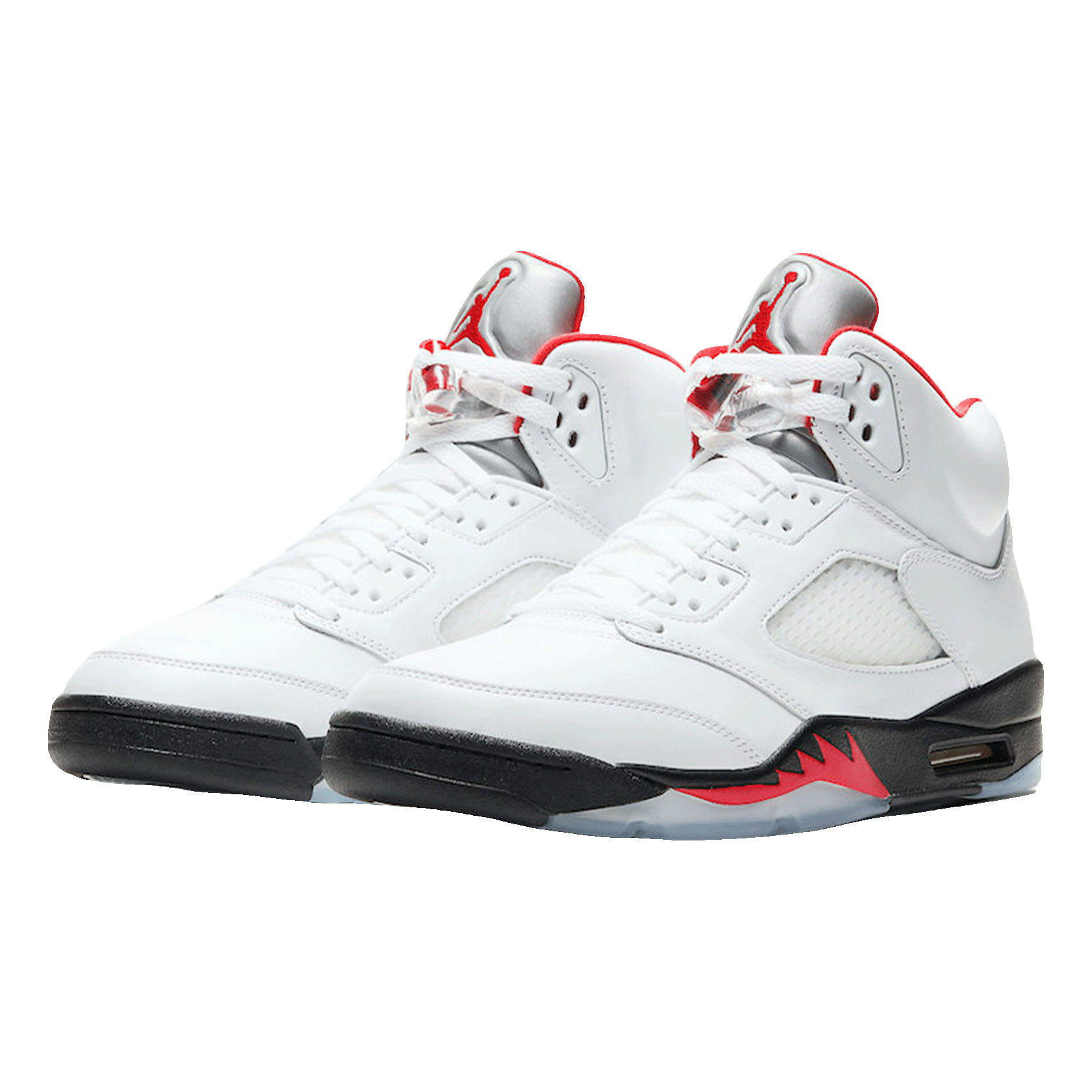Nike Air Jordan 5 Retro Fire Red Silver Tongue (2020) Side