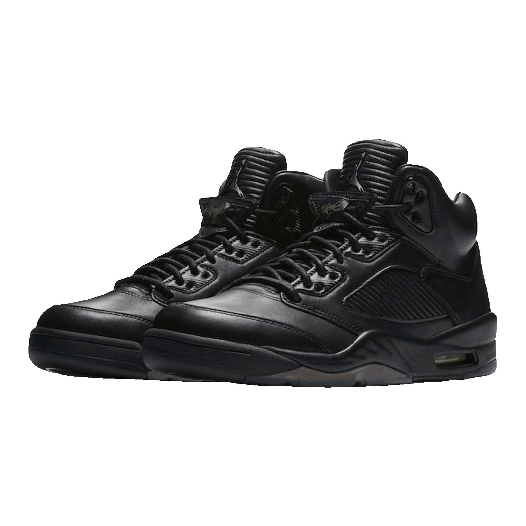 Nike Air Jordan 5 Retro Premium Triple Black Side 881432-010