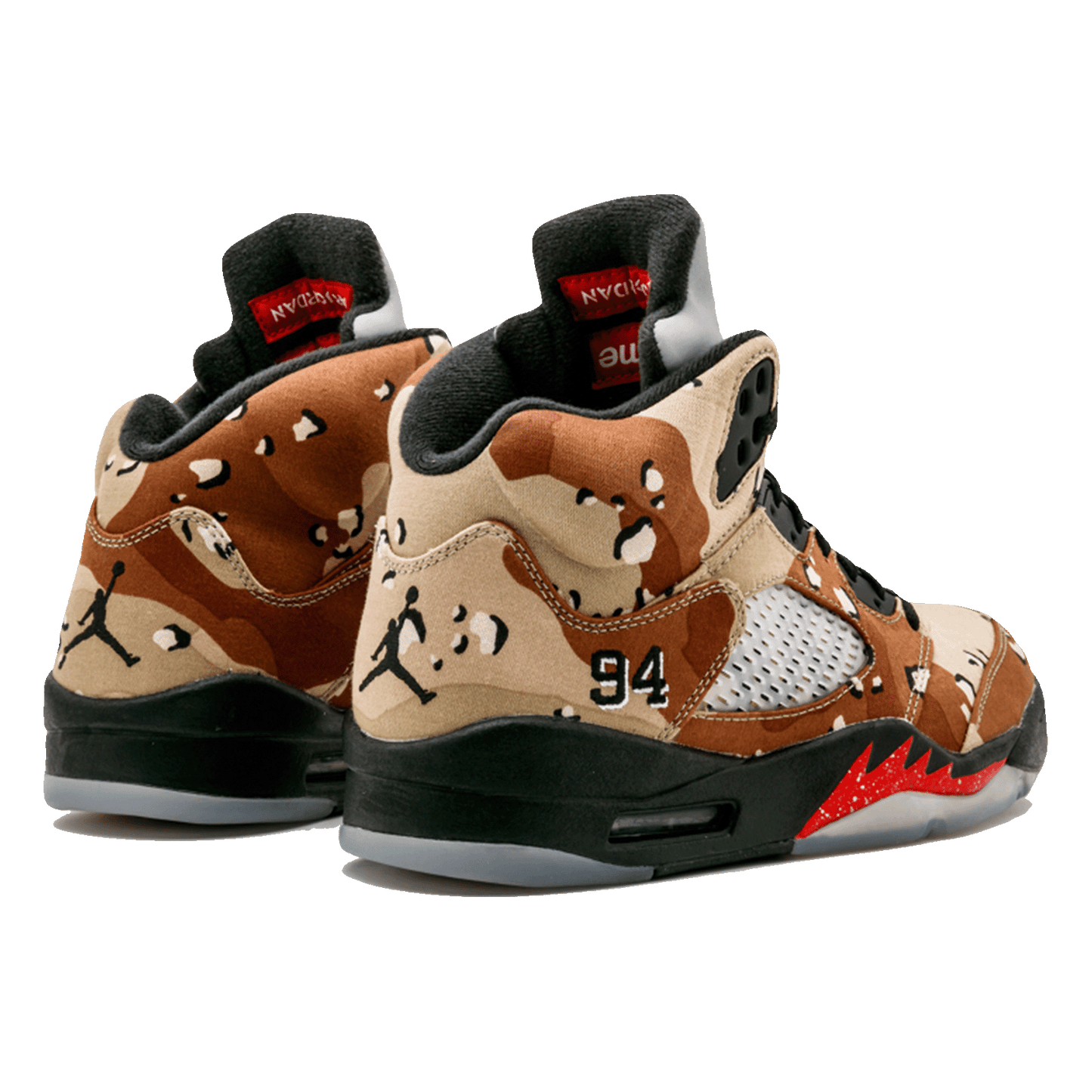 Nike Air Jordan 5 Retro Supreme Desert Camo Back