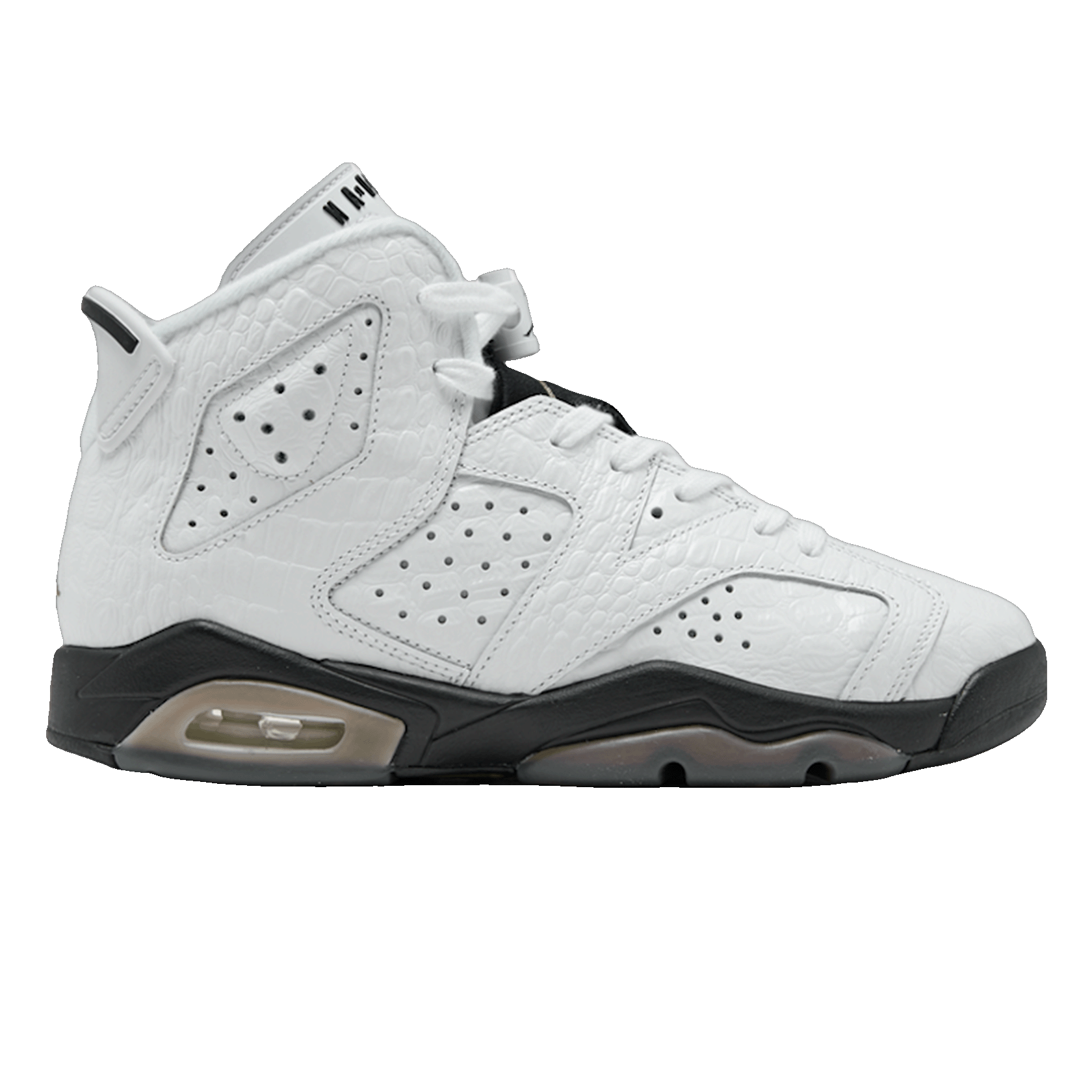 jordan 6 white black alligator