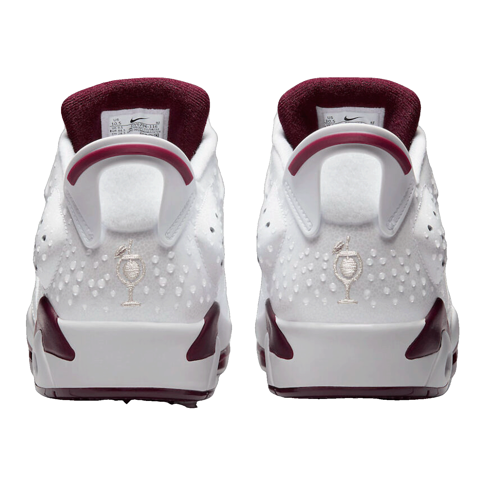 Nike Air Jordan 6 Retro Low Golf NRG Bordeaux Back DV6796-116