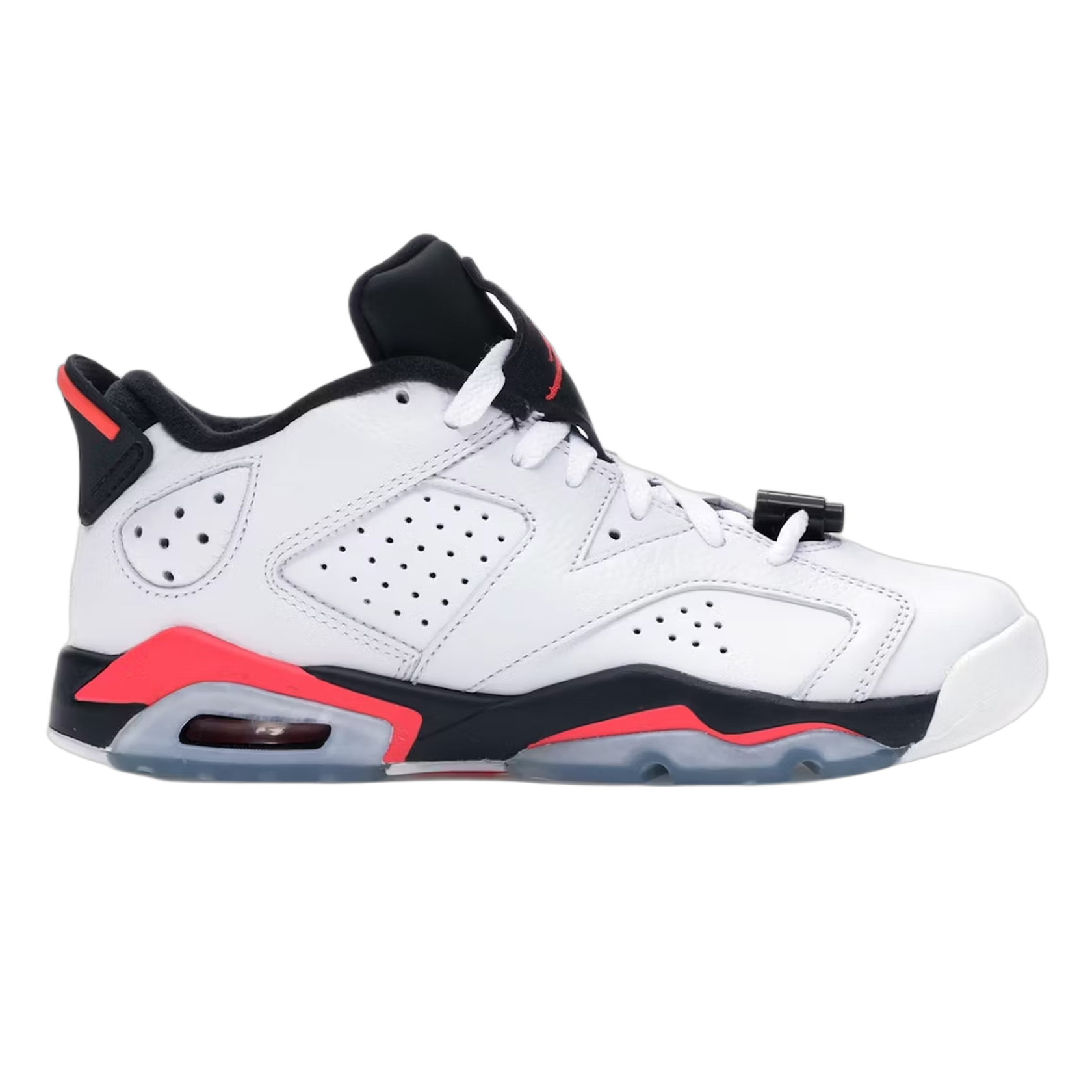 Nike Air Jordan 6 Retro Low White Infrared 23 Black (GS) 768881-123