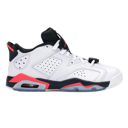 Nike Air Jordan 6 Retro Low White Infrared 23 Black (GS) 768881-123