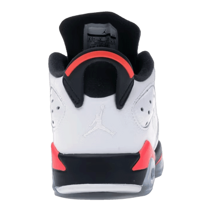 Nike Air Jordan 6 Retro Low White Infrared 23 Black (GS) Back 768881-123