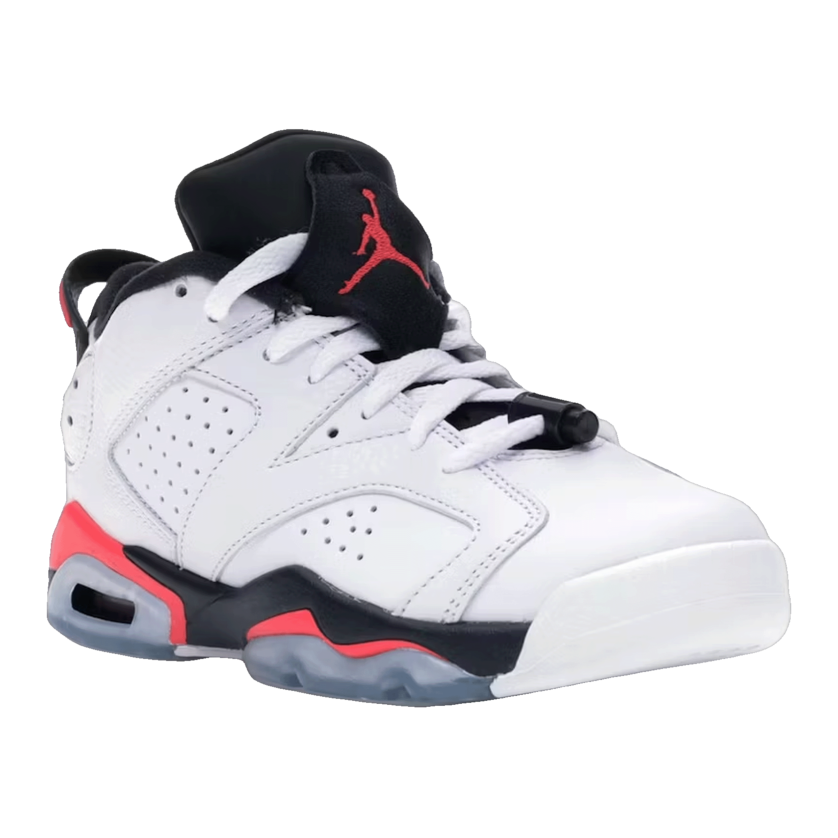 Nike Air Jordan 6 Retro Low White Infrared 23 Black (GS) Side 768881-123