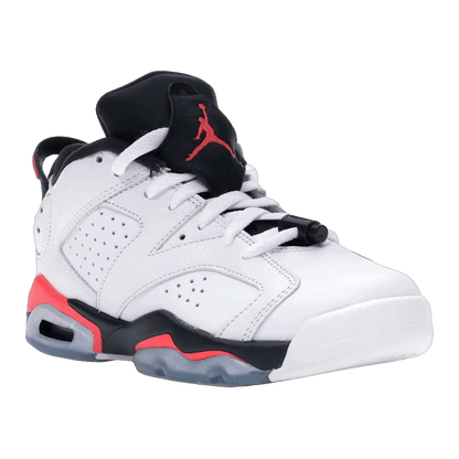 Nike Air Jordan 6 Retro Low White Infrared 23 Black (GS) Side 768881-123