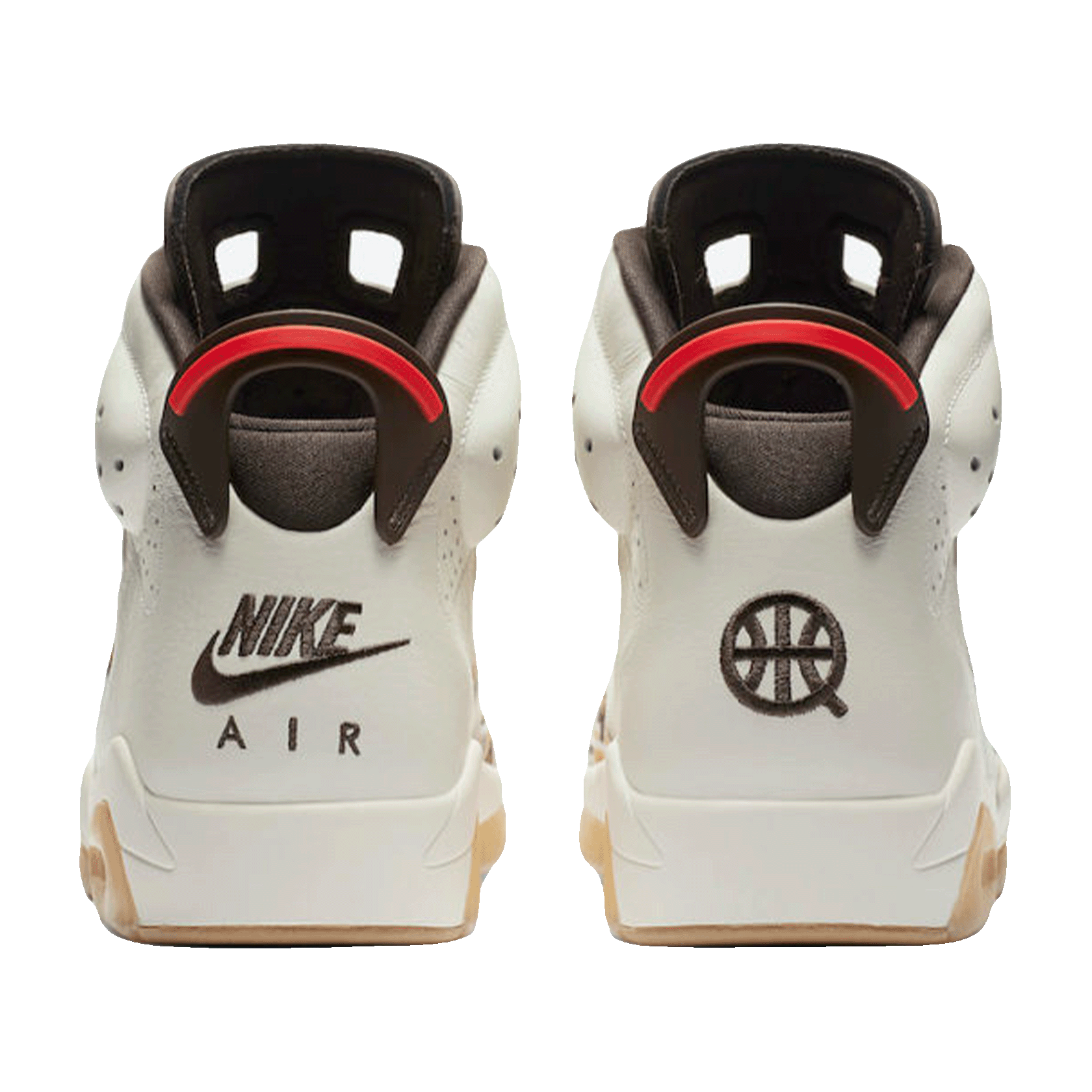 Nike Air Jordan 6 Retro Quai 54 Sail Brown (2020) Back