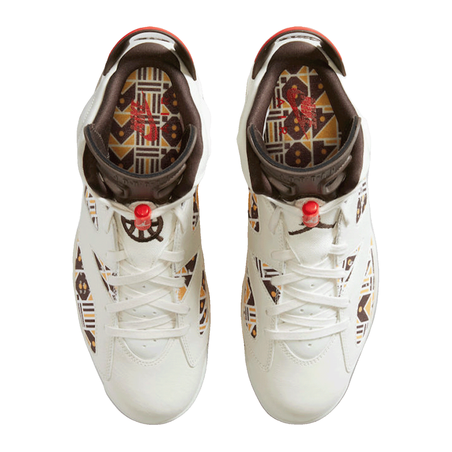 Nike Air Jordan 6 Retro Quai 54 Sail Brown (2020) Oben