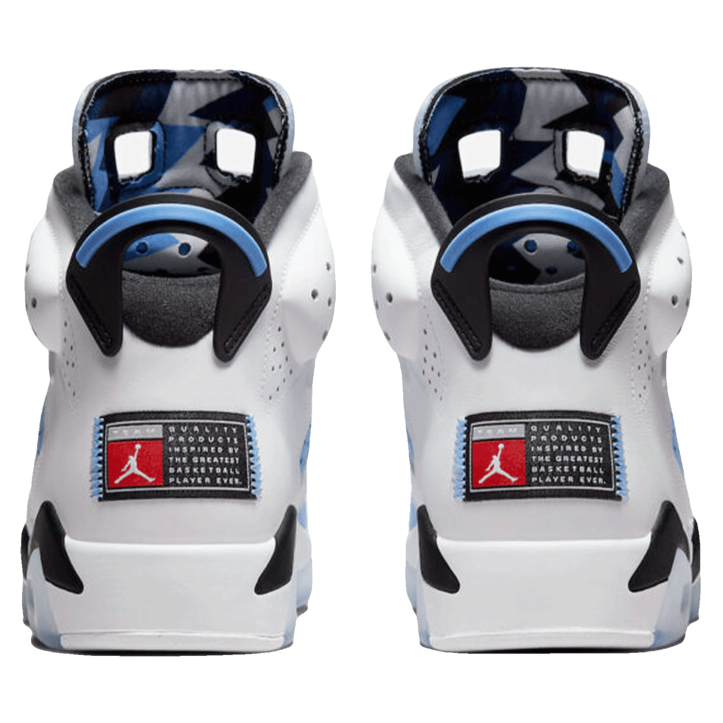 Nike Air Jordan 6 Retro UNC White Back