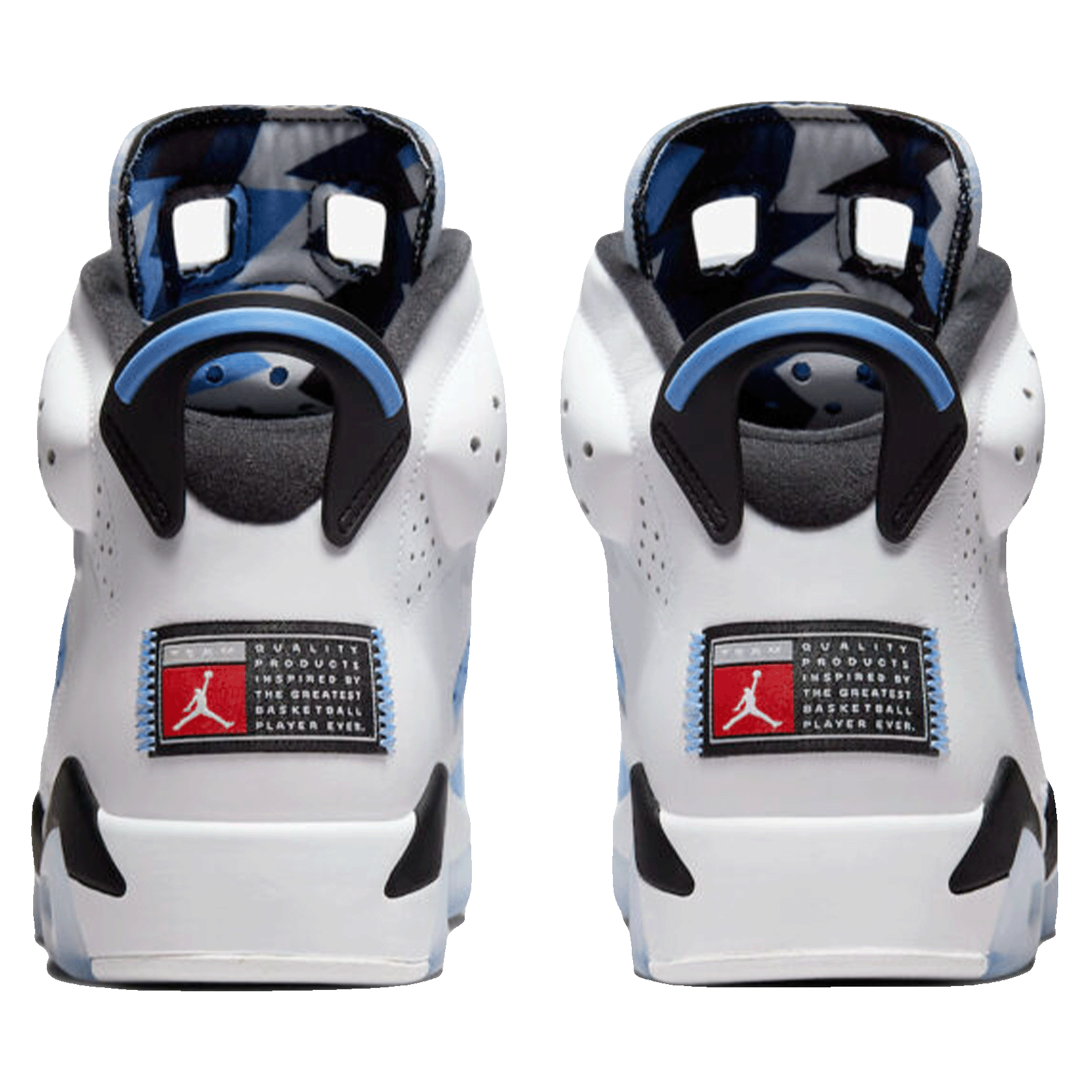 Nike Air Jordan 6 Retro UNC White Back