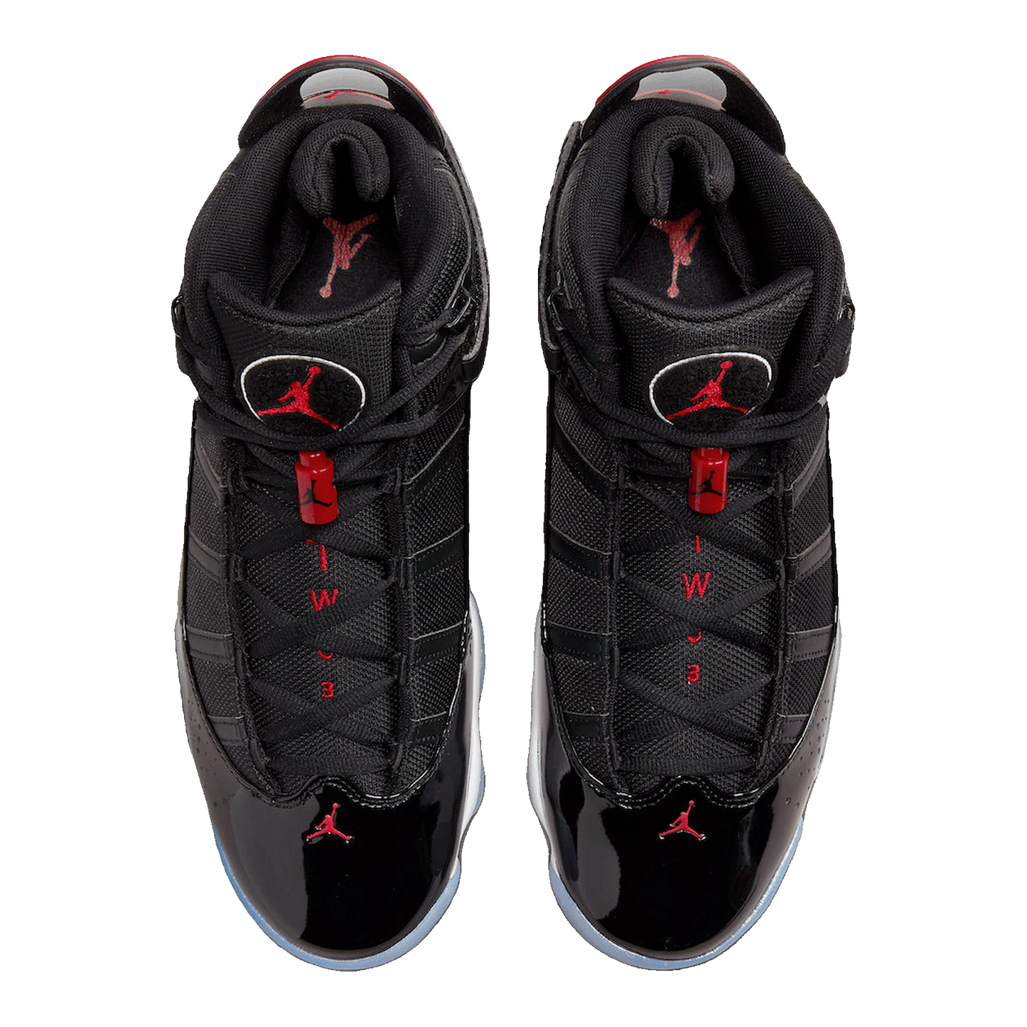 Nike Air Jordan 6 Rings Black Gym Red (GS) Oben 323419-012