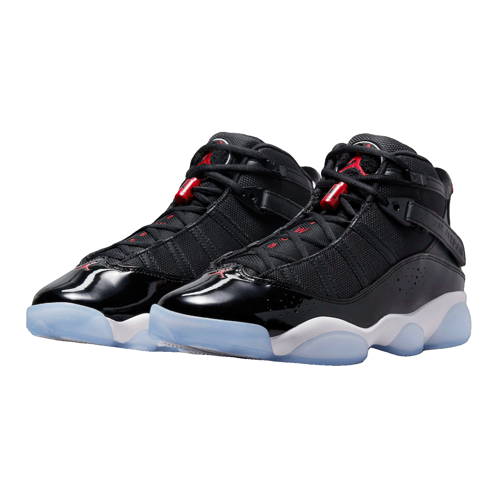 Nike Air Jordan 6 Rings Black Gym Red (GS) Side 323419-012