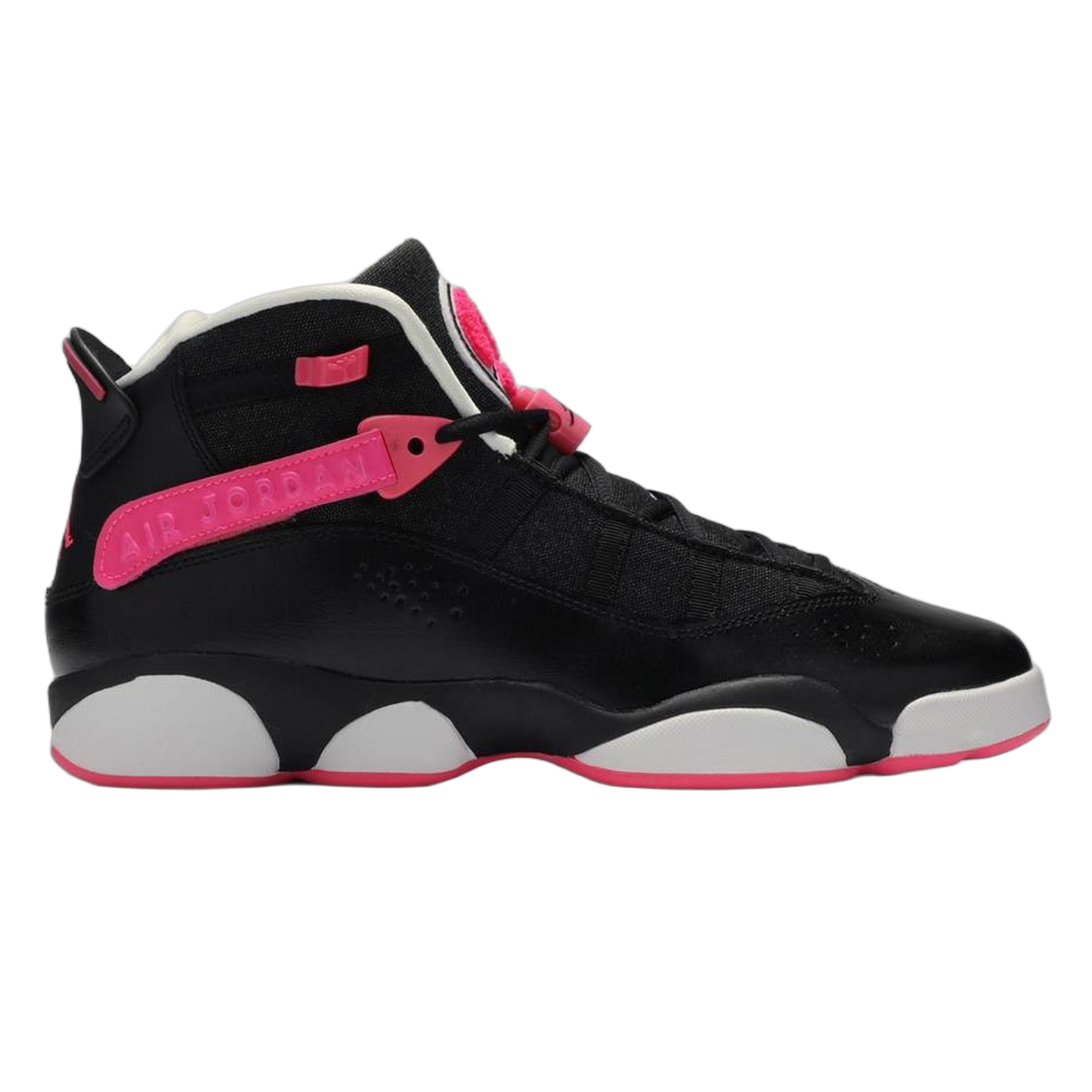 Nike Air Jordan 6 Rings Black Hyper Pink White (GS) 323399-061