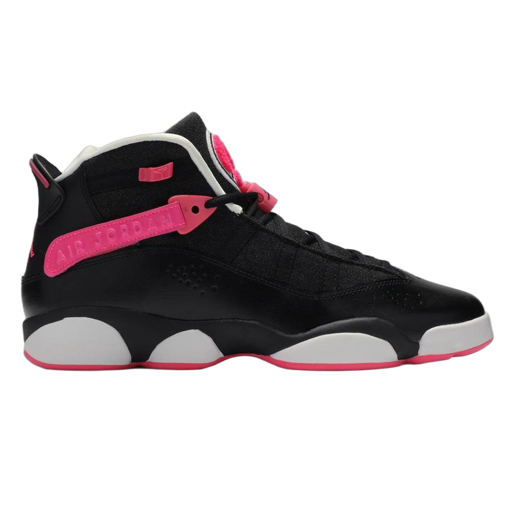Nike Air Jordan 6 Rings Black Hyper Pink White (GS) 323399-061