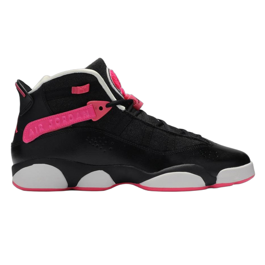 Nike Air Jordan 6 Rings Black Hyper Pink White (GS) 323399-061