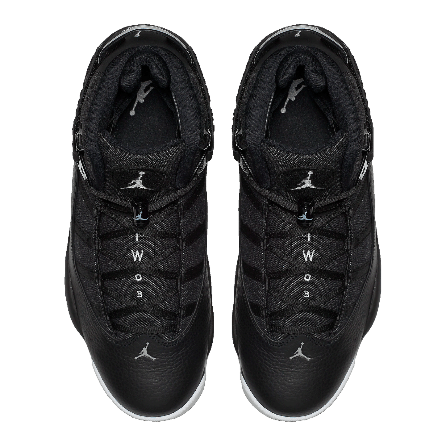 Nike Air Jordan 6 Rings Black Matte Silver Oben 322992-021