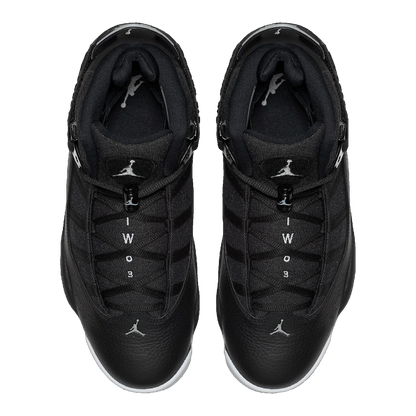 Nike Air Jordan 6 Rings Black Matte Silver Oben 322992-021