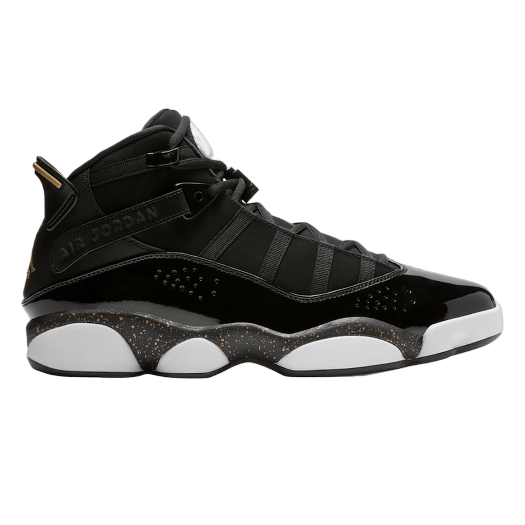 Nike Air Jordan 6 Rings Black Metallic Gold White 322992-007