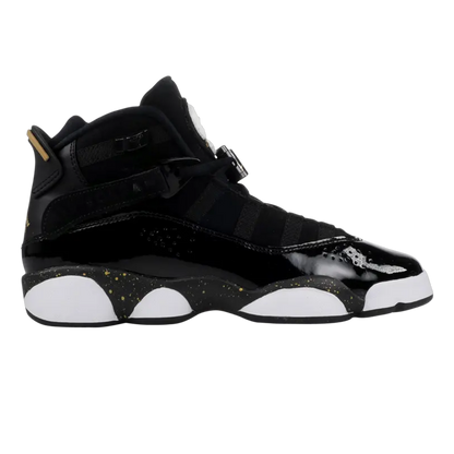 Nike Air Jordan 6 Rings Black Metallic Gold White (GS) 323419-007