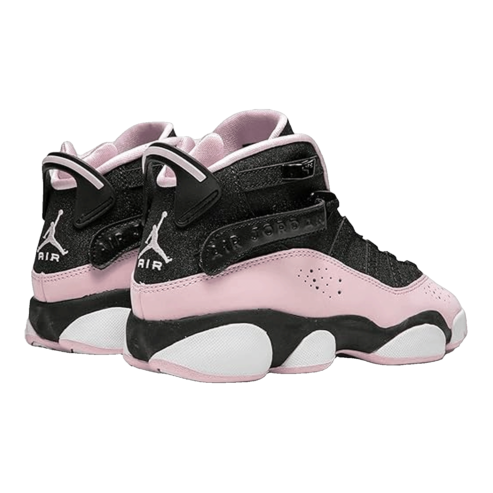 Nike Air Jordan 6 Rings Black Pink Foam (GS) Back 323399-006