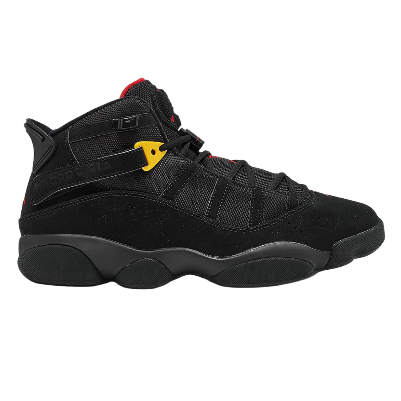 Nike Air Jordan 6 Rings Black Red Sulfur 322992-065