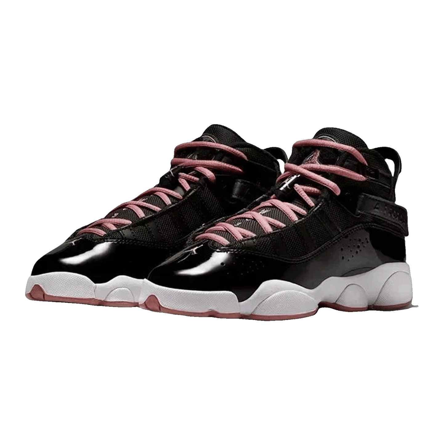 Nike Air Jordan 6 Rings Black White Anthracite Rust Pink (GS) Side 323419-068