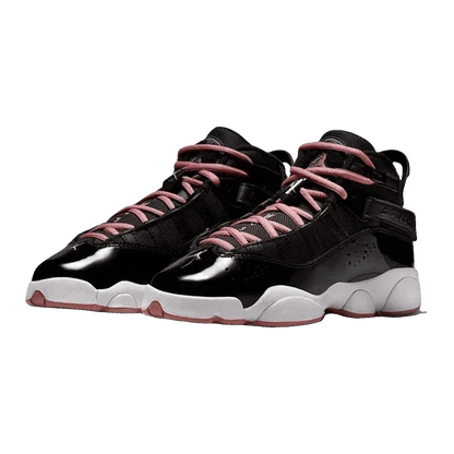 Nike Air Jordan 6 Rings Black White Anthracite Rust Pink (GS) Side 323419-068