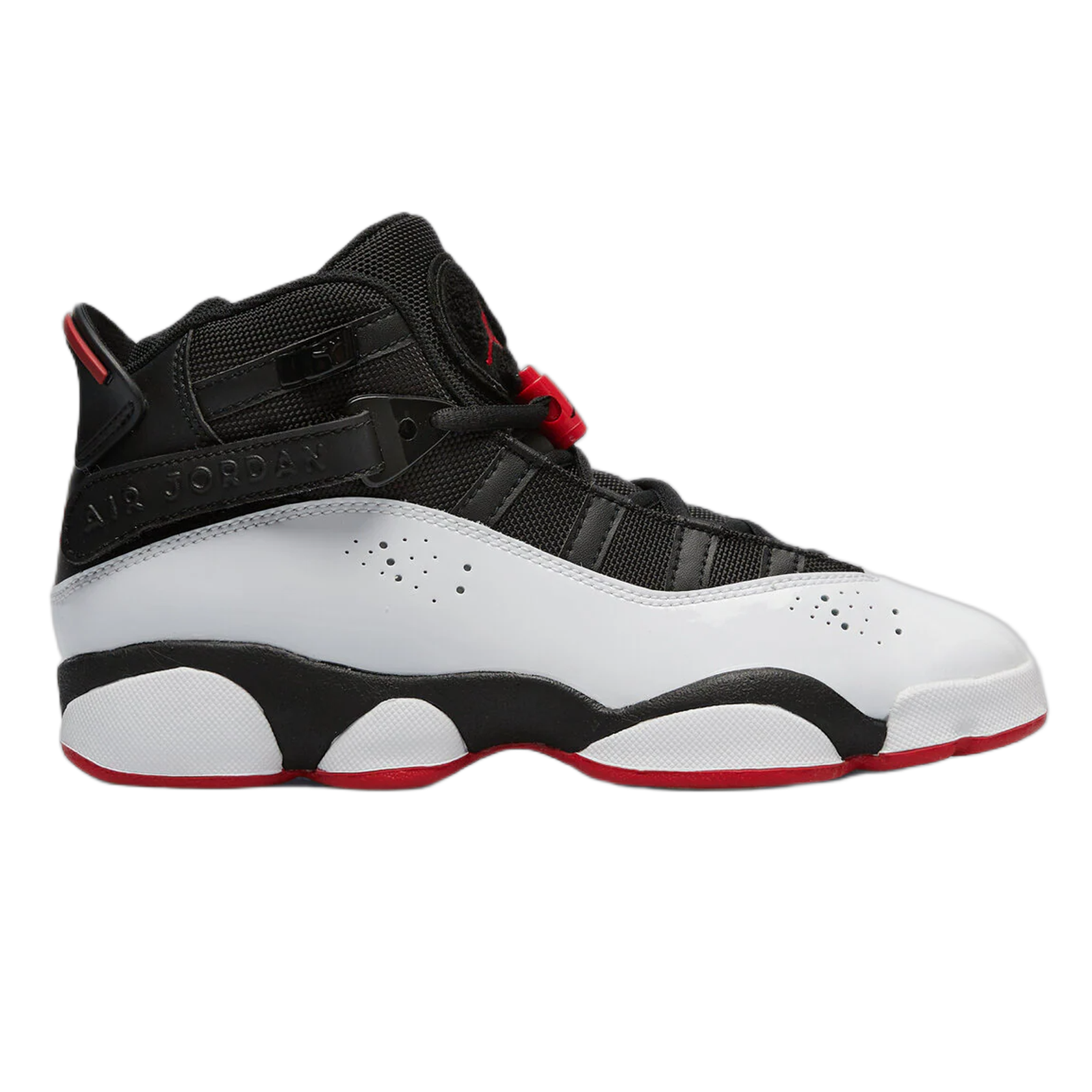 Nike Air Jordan 6 Rings Black White University Red (GS) 323419-067