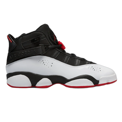 Nike Air Jordan 6 Rings Black White University Red (GS) 323419-067