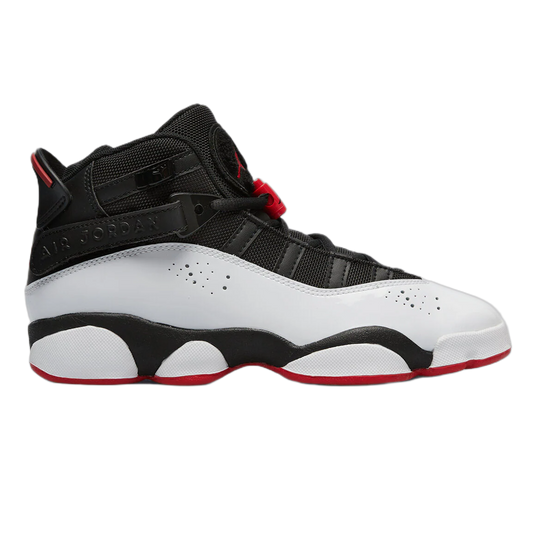 Nike Air Jordan 6 Rings Black White University Red (GS) 323419-067
