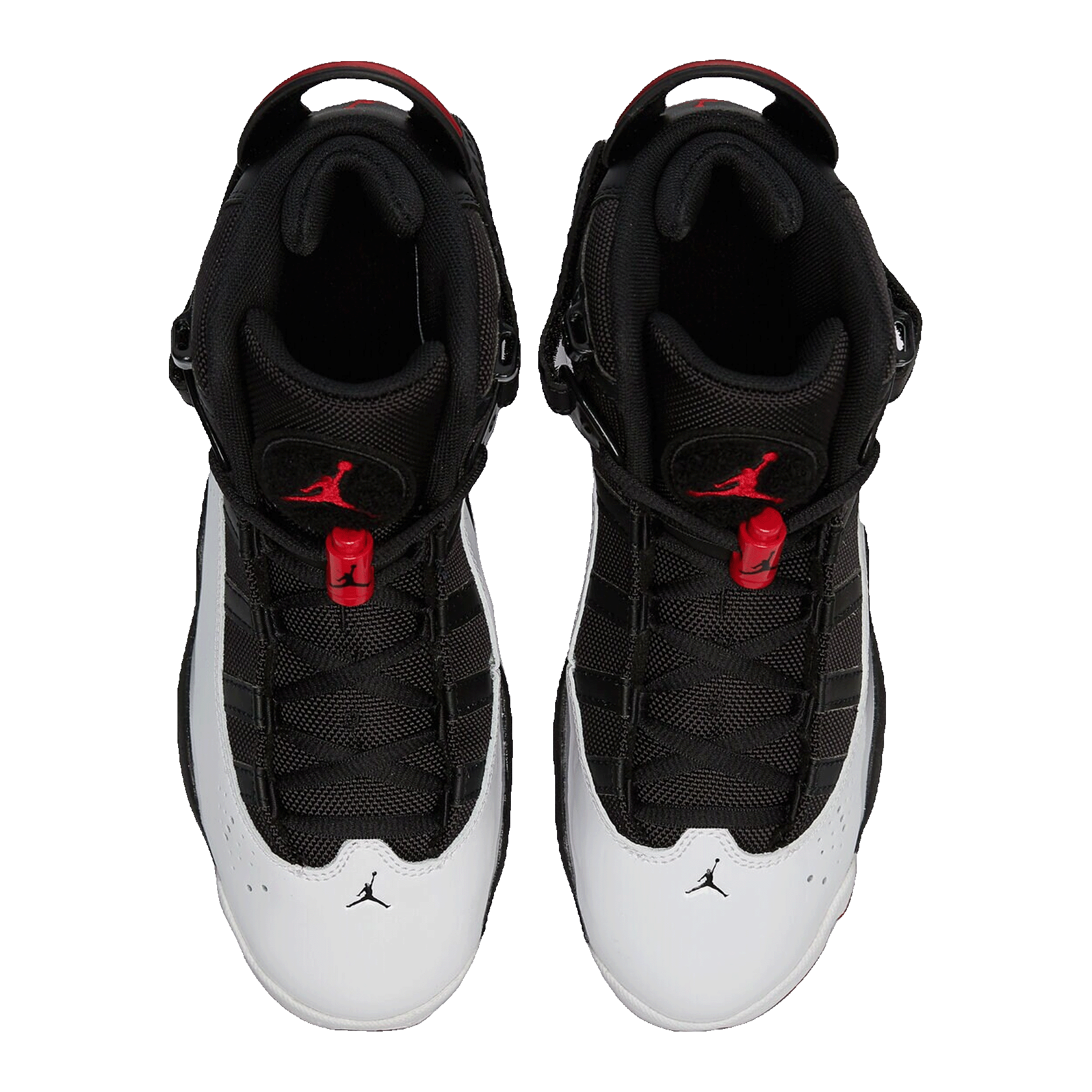 Nike Air Jordan 6 Rings Black White University Red (GS) Oben 323419-067