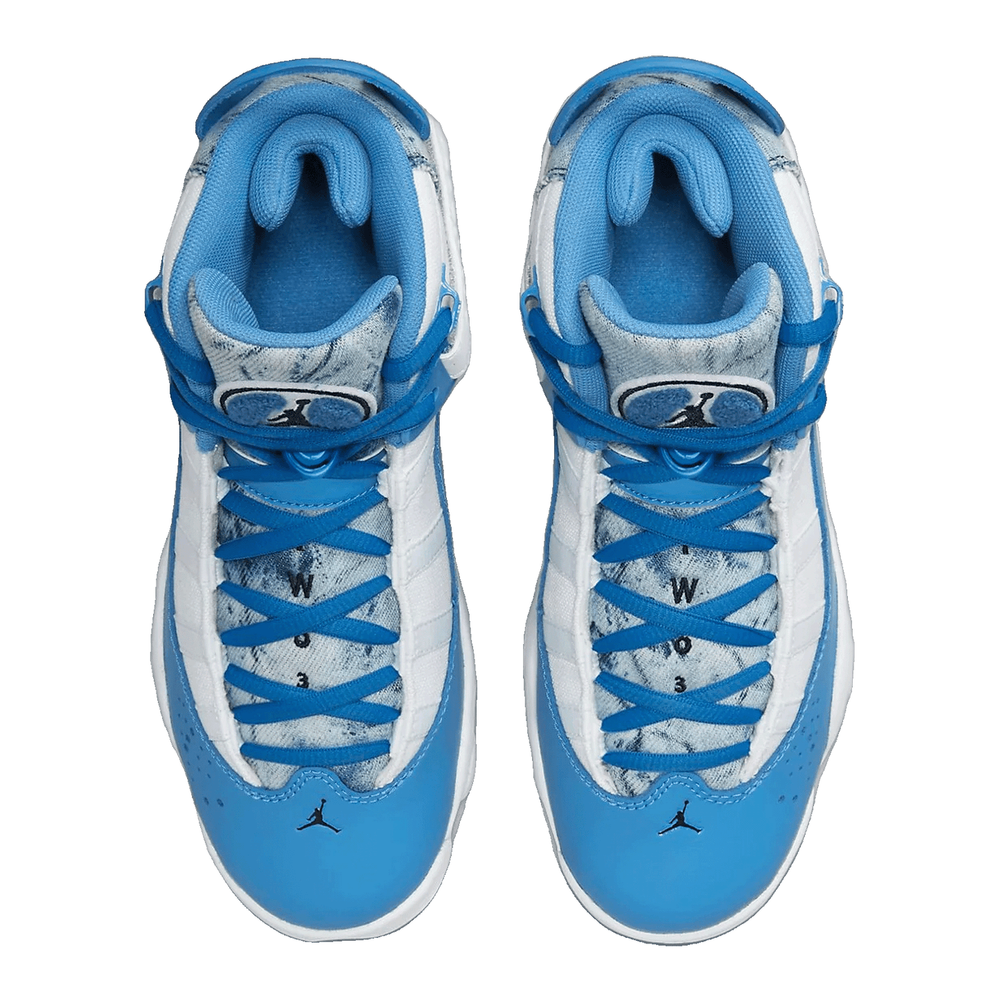 Nike Air Jordan 6 Rings Bleached Denim (GS) Oben DM8956-100