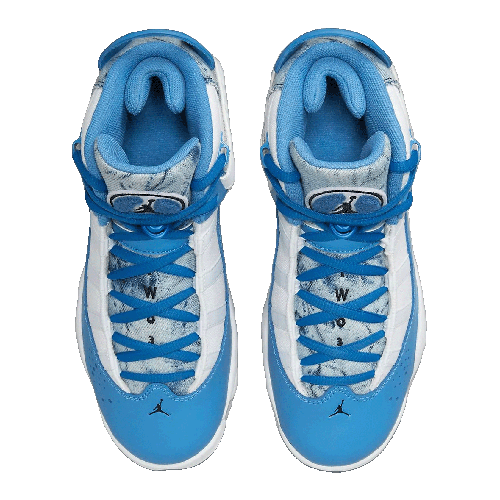 Nike Air Jordan 6 Rings Bleached Denim (GS) Oben DM8956-100