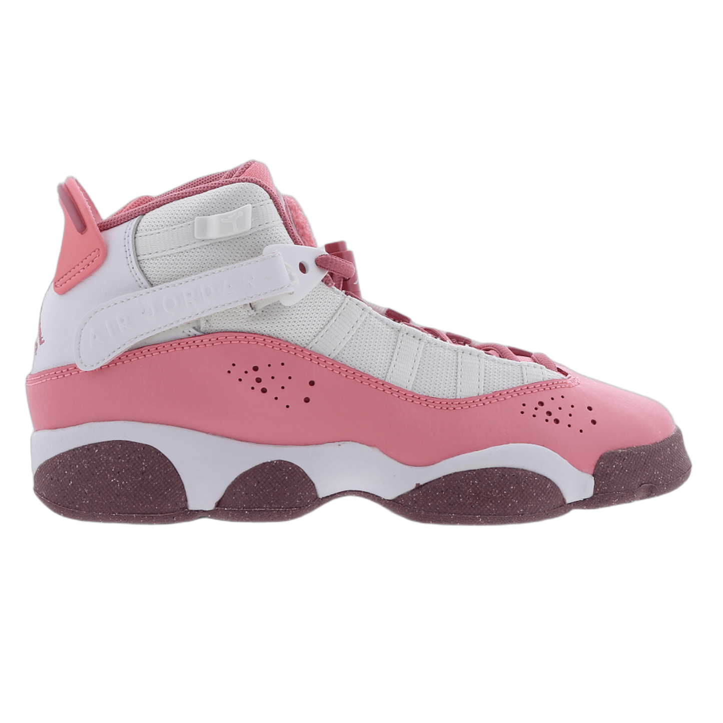 Nike Air Jordan 6 Rings Coral Chalk White Desert Berry (GS) 323419-616
